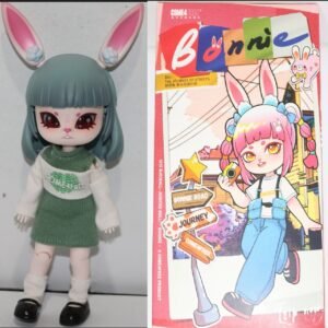 BJD BONNIE ΚΟΥΚΛΑ ΜΕ ΤΟ ΚΟΥΤΙ ΤΗΣ ( ΣΦΡΑΓΙΣΜΕΝΗ) doll φιγουρα anime bunny κουκλα action figure
