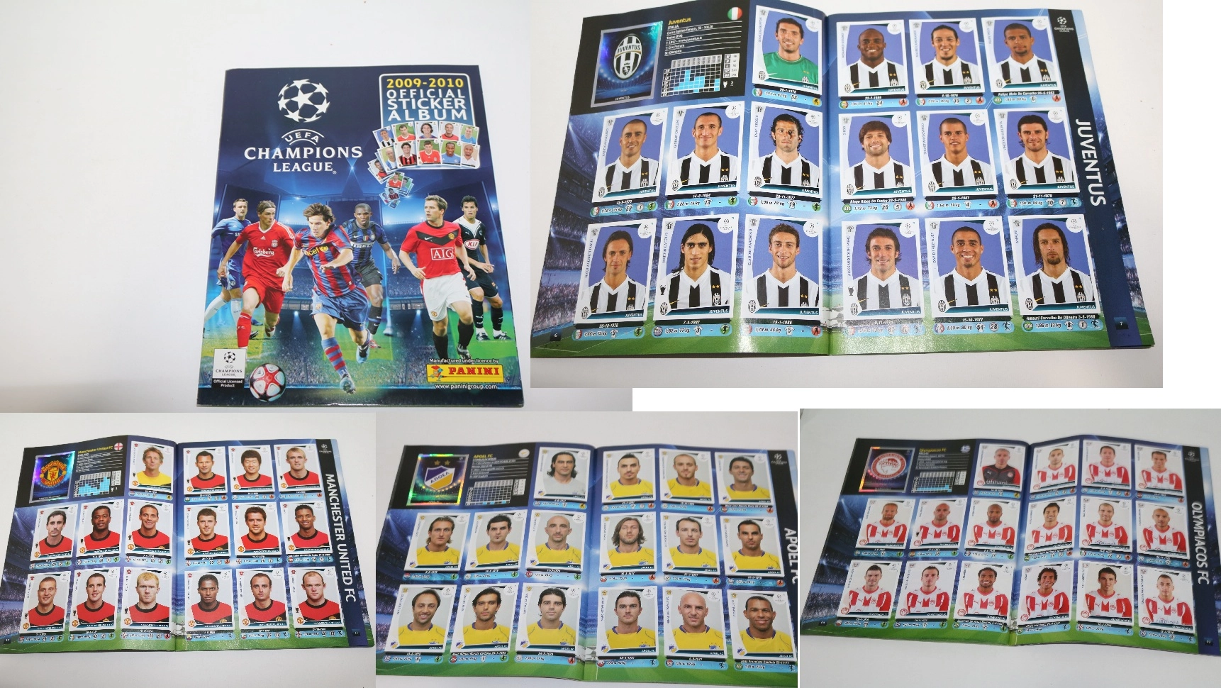 Άλμπουμ UEFA Champions League 2009–2010 έχει και τις ομάδες ΑΠΟΕΛ, Ολυμπιακό Συμπληρωμένο
