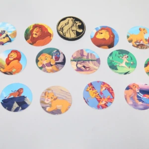 Lion King Panini Τάπες με Σπάνια Μαύρη Simba (Σετ)