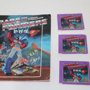 Άλμπουμ Transformers Συμπληρωμένο με 3 Σφραγισμένα Φακελάκια